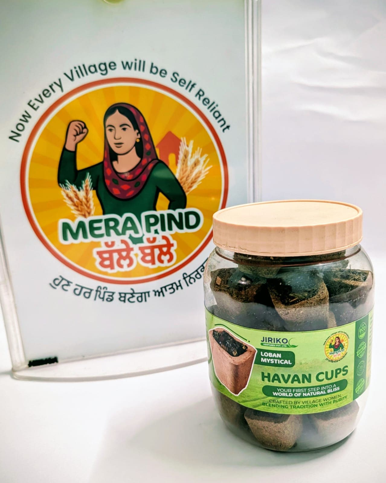 Havan Cups Jar of Premium Loban 32 Cups